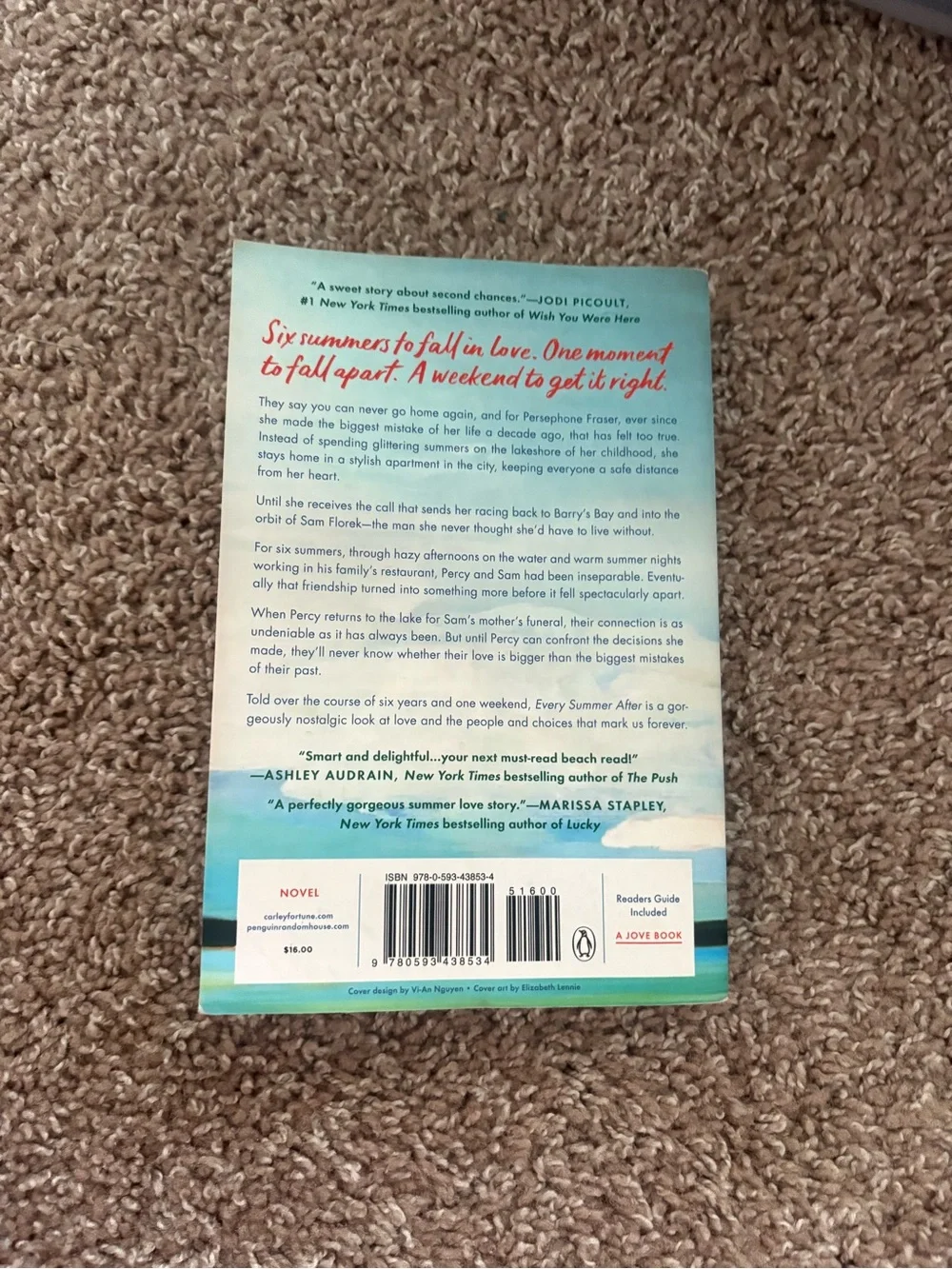 Target Blue and Teal 'Every Summer After' Paperback Novel by Carley Fortune